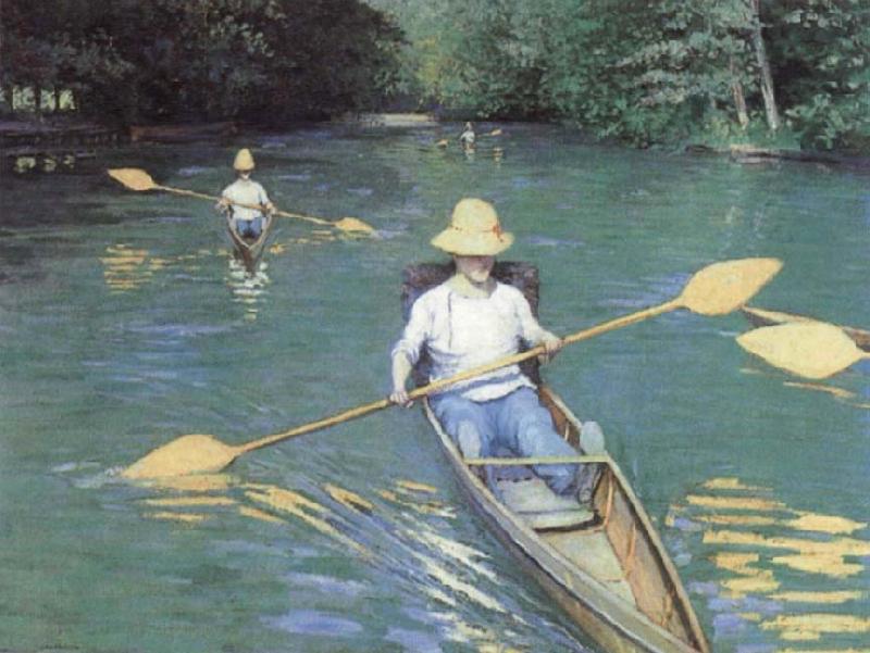 Gustave Caillebotte Bathers about to Dive into the Yerres Germany oil painting art